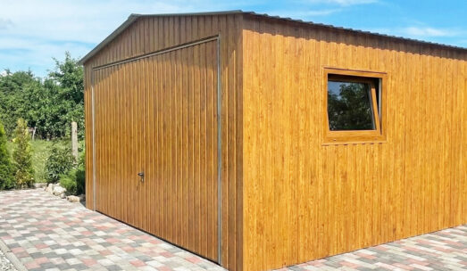 Akrylowy garaż blaszany na wymiar