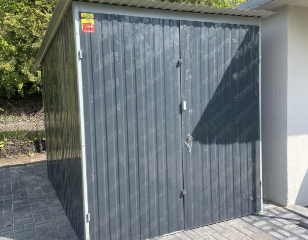 Garaż blaszany 2×3 grafit