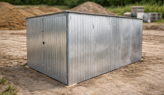 Garaż blaszany ocynkowany 3×5 – oferta promocyjna (II gatunek)